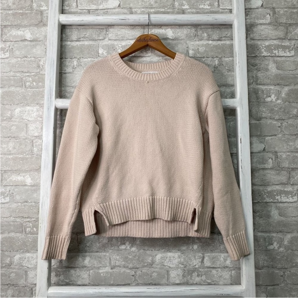 Everlane Cream Colored Knit Pullover Sweater Size Small